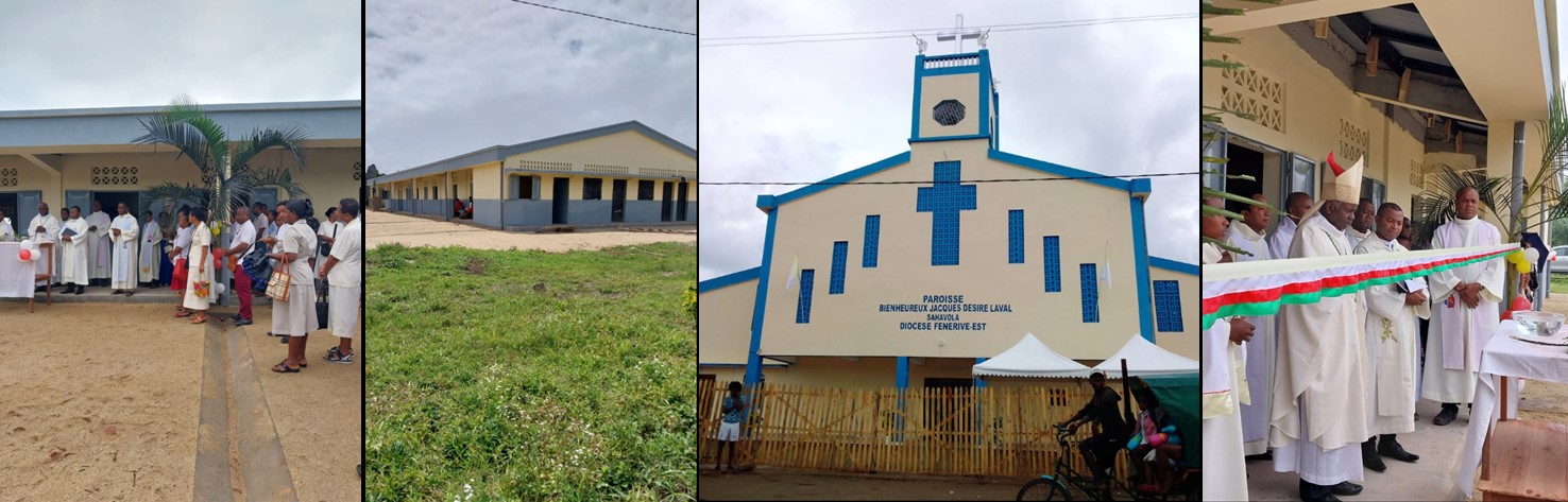 Inauguration d’une école et d’une église catholique à Fénérive-Est (Madagascar)