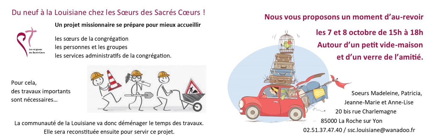 Du neuf à la Louisiane chez les Sœurs des Sacrés-Cœurs (France)