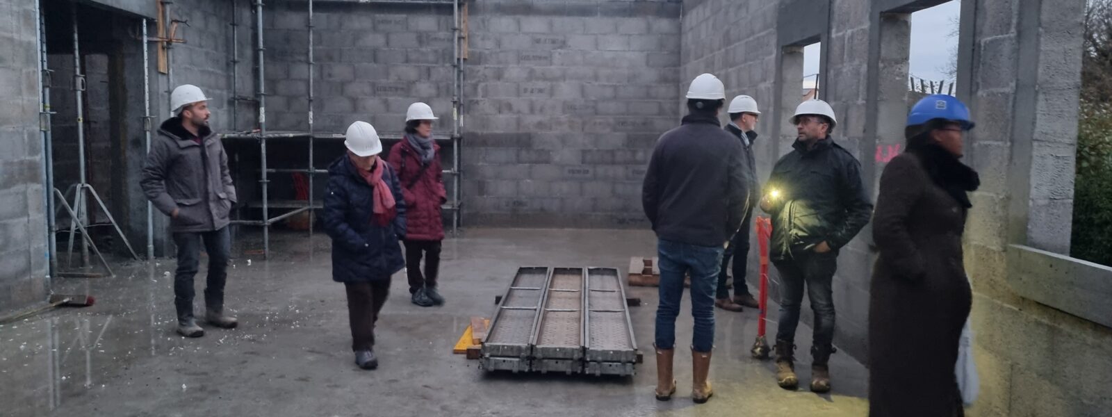 Visite de chantier à La Louisiane, La Roche-sur-Yon (France / Généralat)
