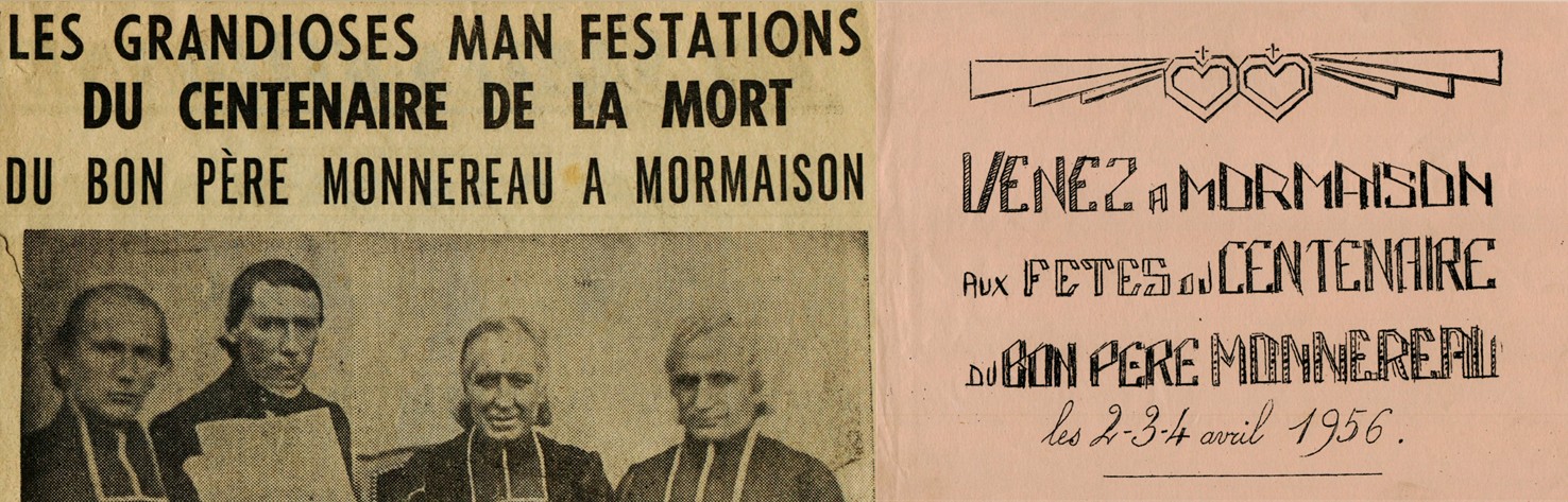 Mormaison fête le Bon Père Monnereau : retour sur les manifestations du centenaire de sa mort en avril 1956 (France)