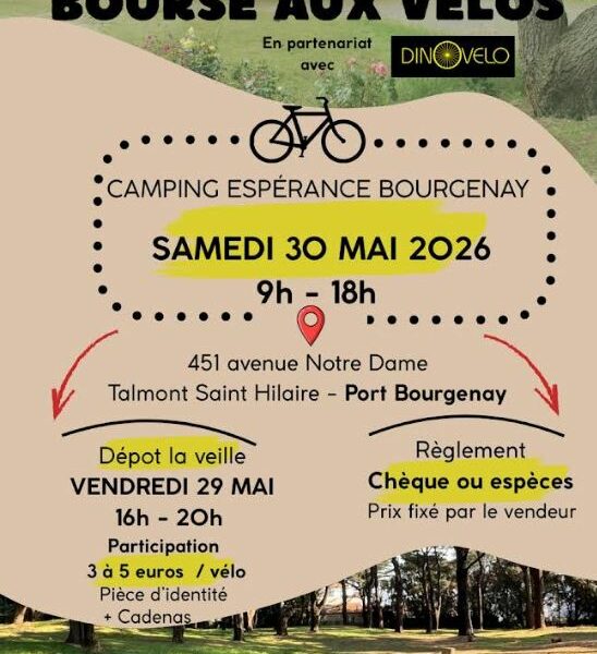 Bourse aux Vélos au Camping Espérance Bourgenay !(France)